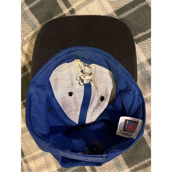 Vintage Disney Blue Mickey Mouse Adult SnapBack Hat - Picture 10 of 11